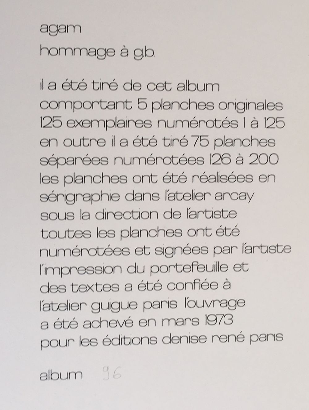 Hommage à G.B. (portfolio) — vue 8