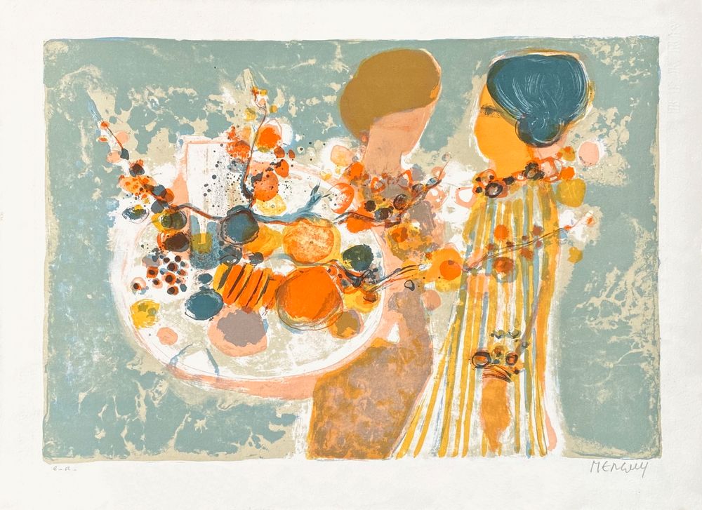 1970 - Deux femmes au bouquet