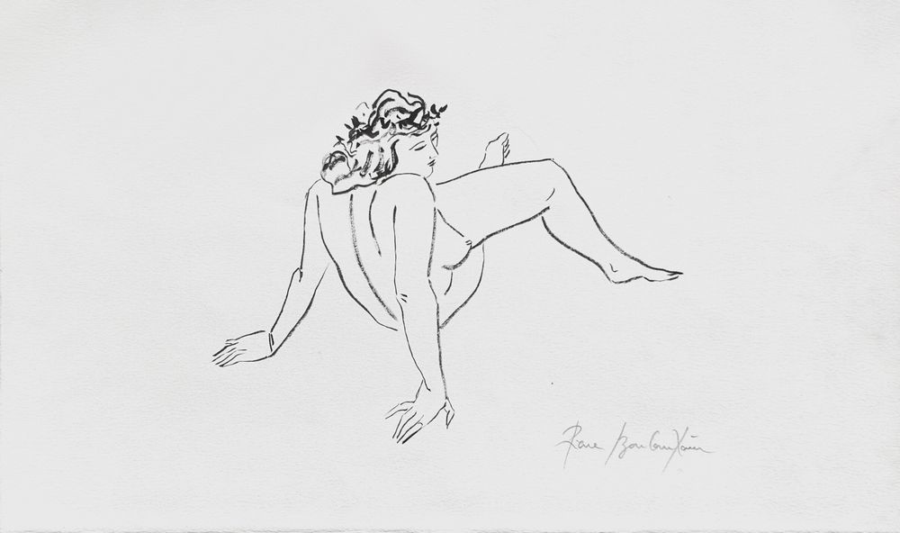 Nu IX (original drawing dessin)