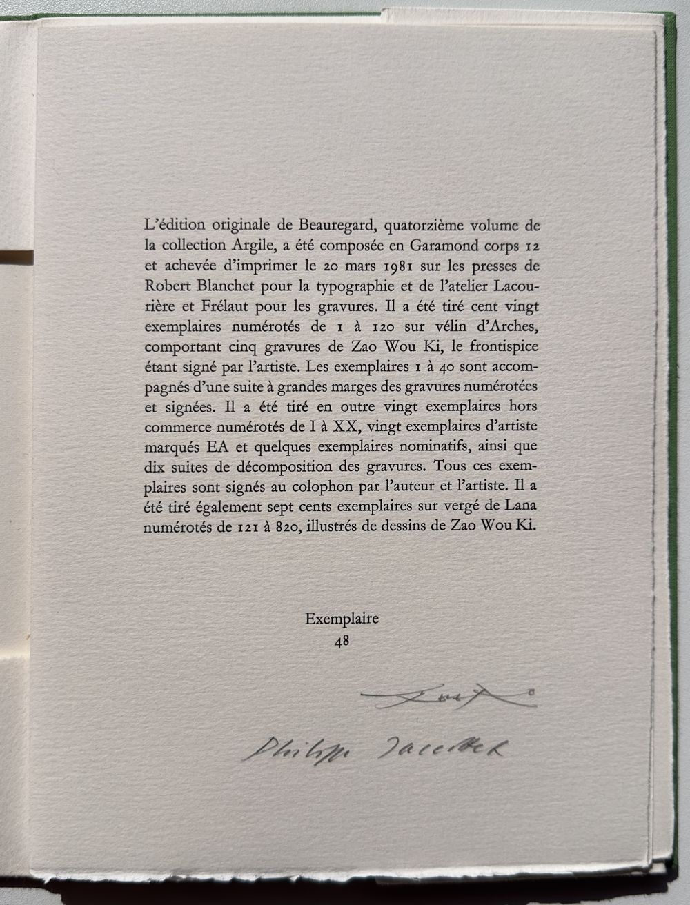 Beauregard (5 eaux-fortes dont 1 en frontispice signée) — vue 6