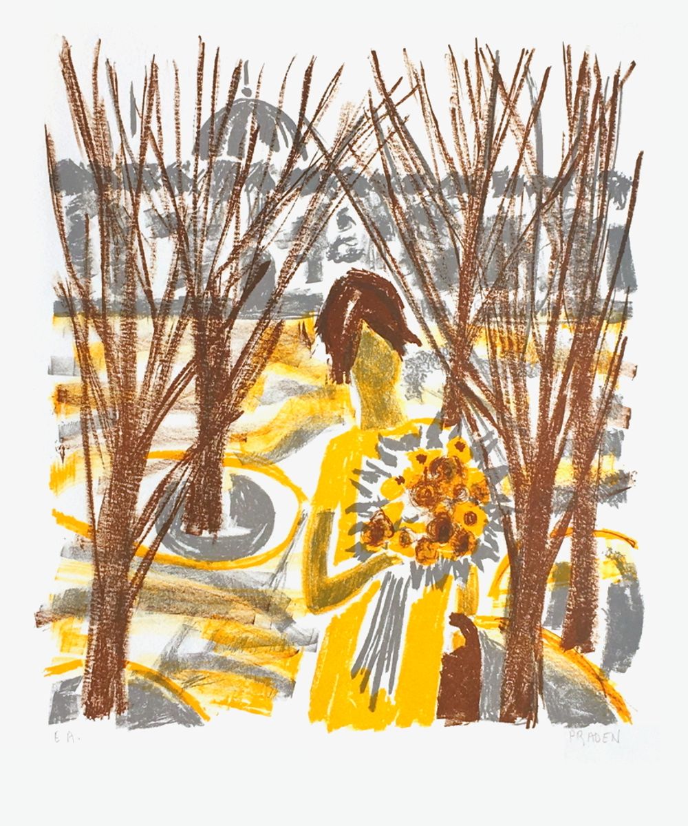 Femme au bouquet