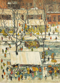 Au marché, le marchand de quatre-saisons