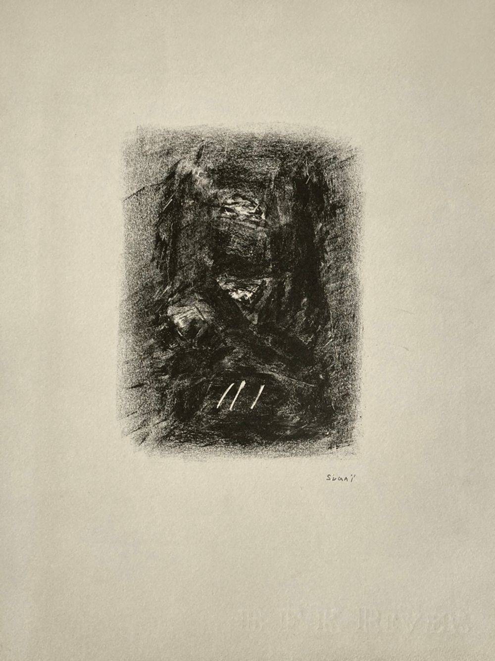 Composition in black