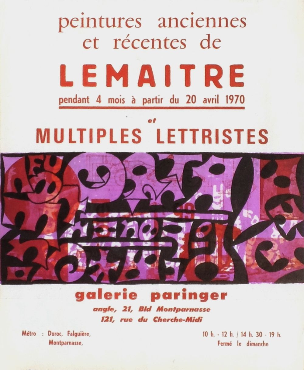 Expo 70 - Galerie Paringer