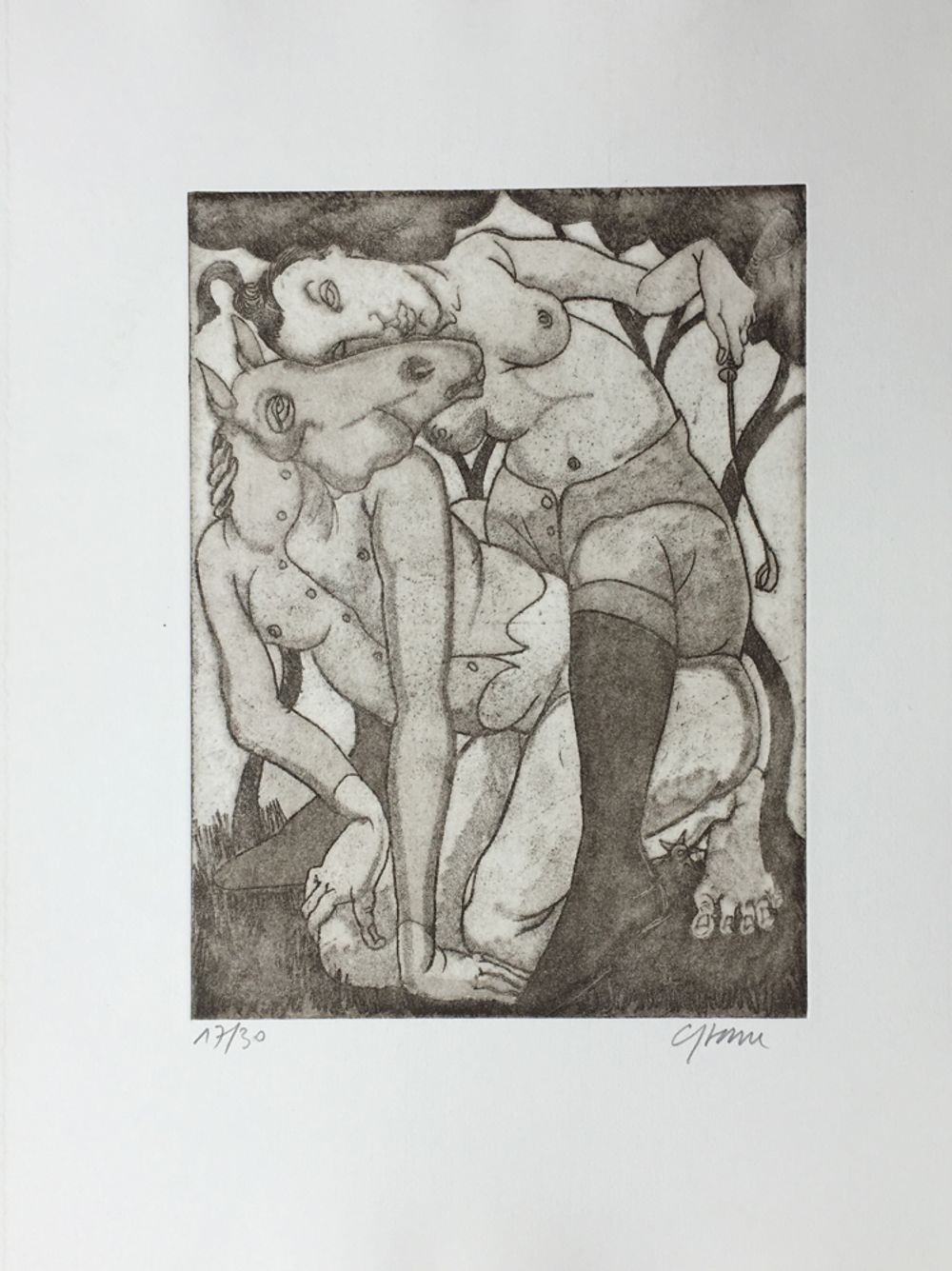 Ecuyère, homme cheval