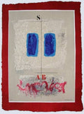 Deux bleus et écritures