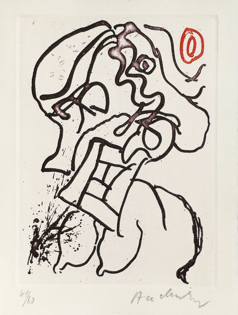Carré blanc - Texte de Joyce Mansour (5 gravures signées) — vue 2