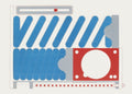 Profilé rouge et bleu