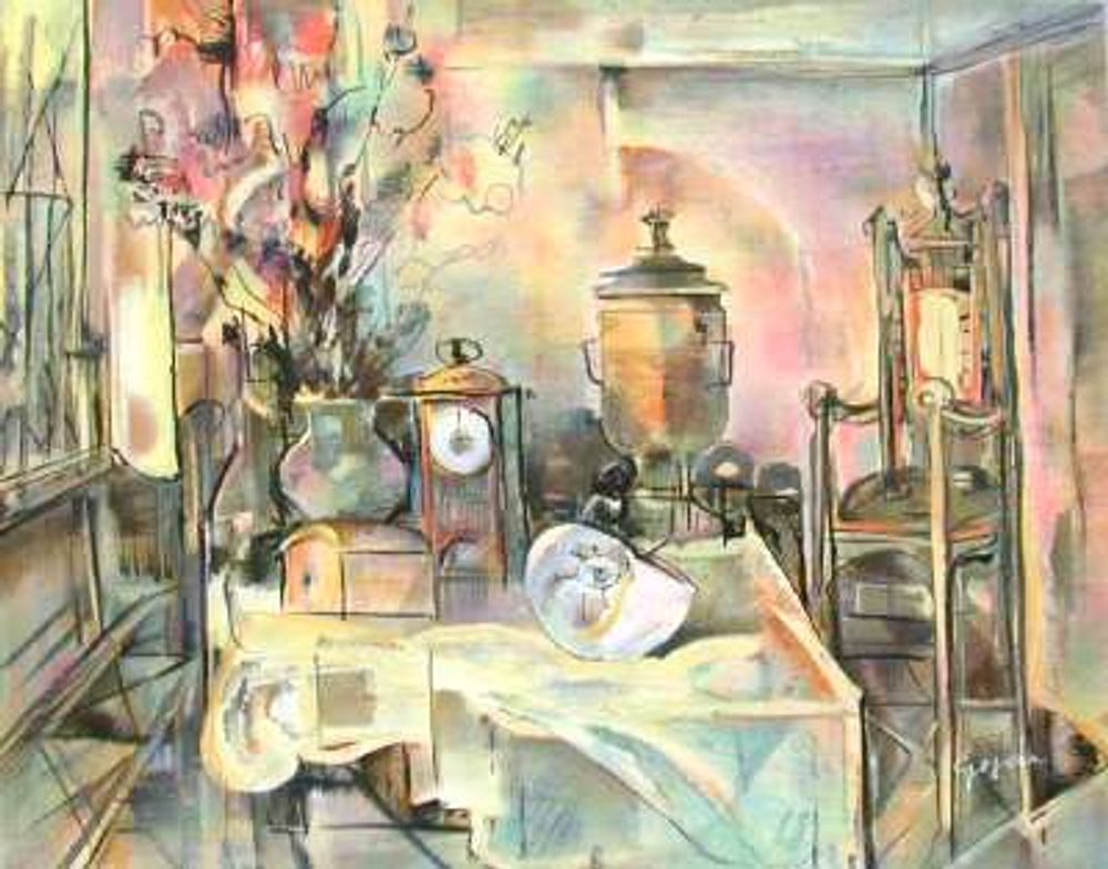Intérieur au samovar