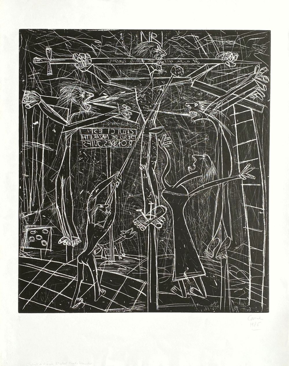 Le Christ à l'épée - 2ème état taille blanche
