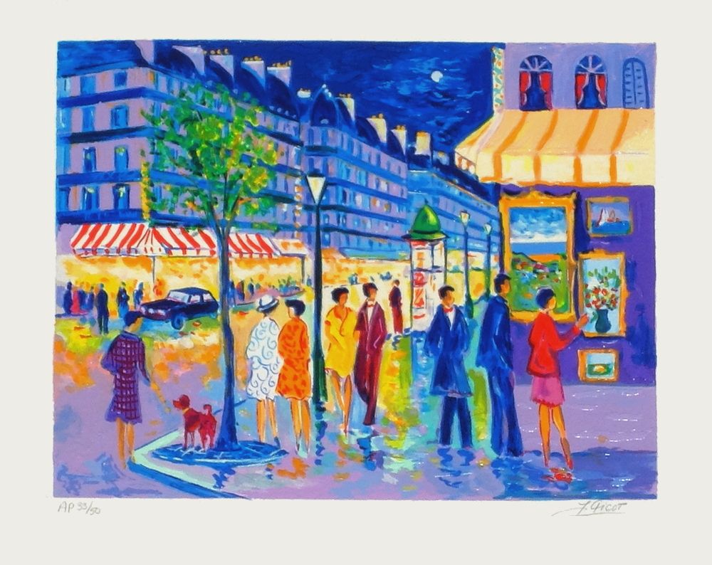 Paris - Le soir sur les Grands Boulevards