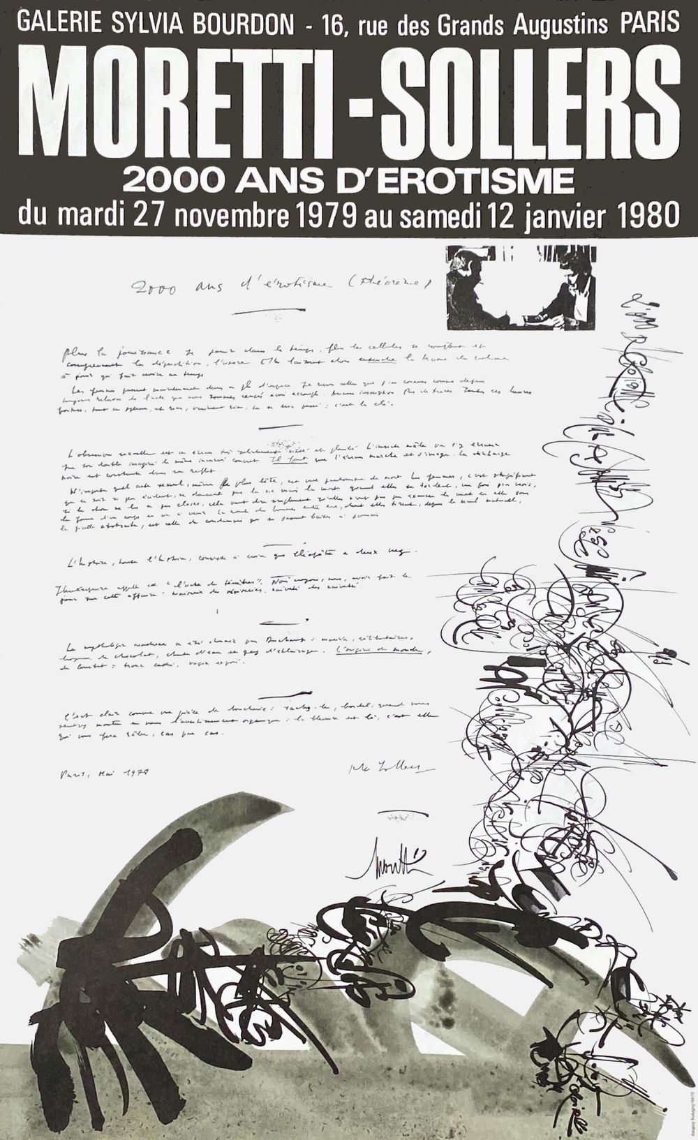 Expo 80 - Galerie Sylvia Bourdon - Moretti - Sollers