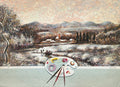 Paysage à la palette - Le traineau