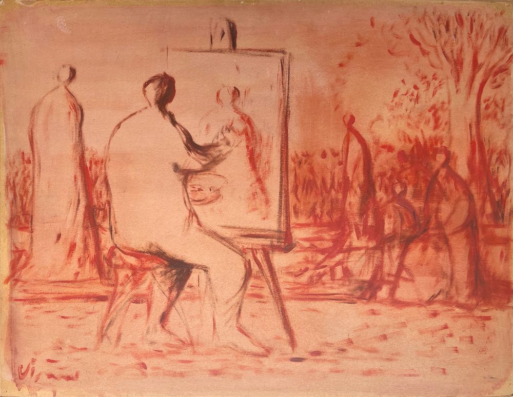 Le peintre au chevalet
