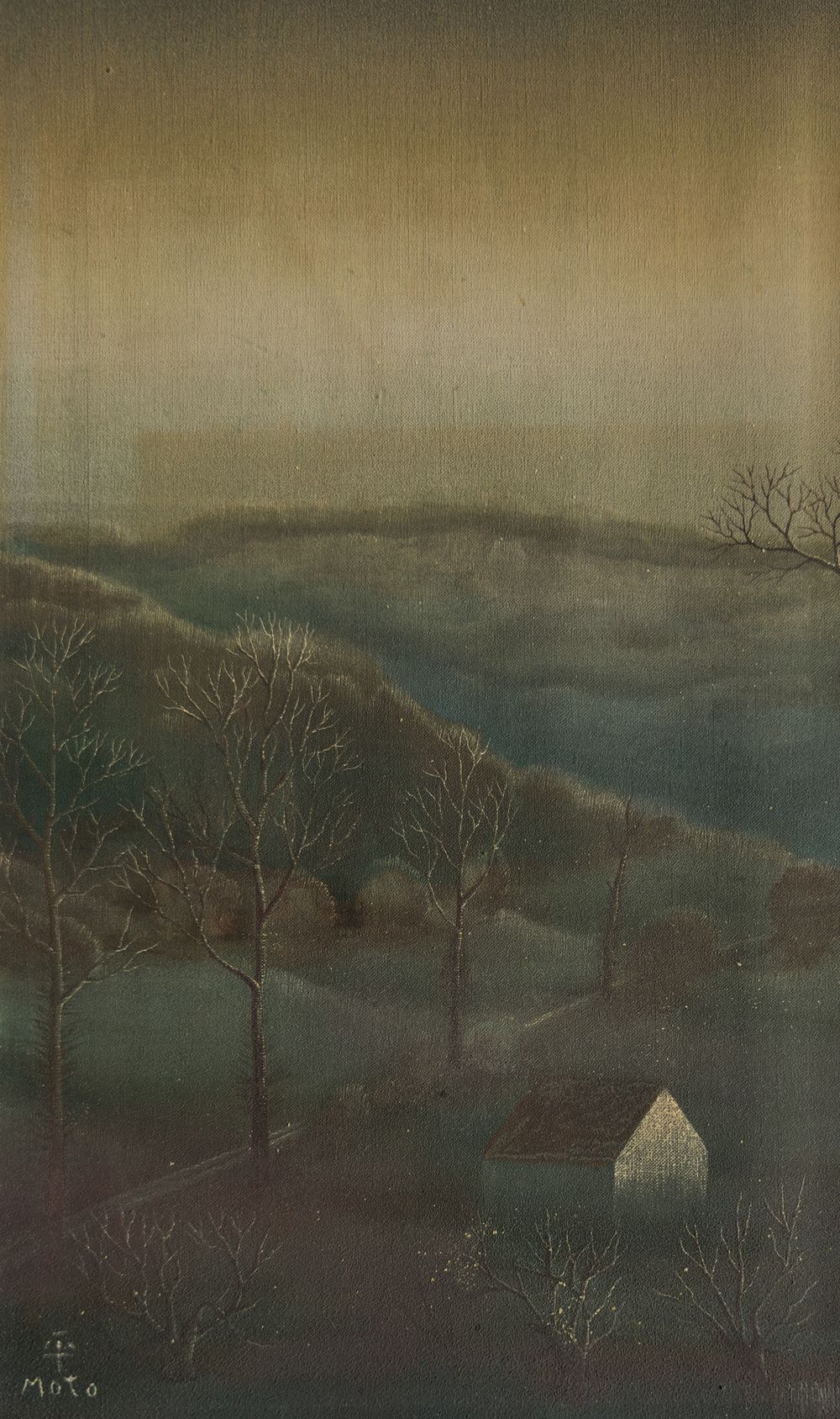 Paysage aux arbres