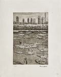 Etang pollué, flaques de pétrole II
