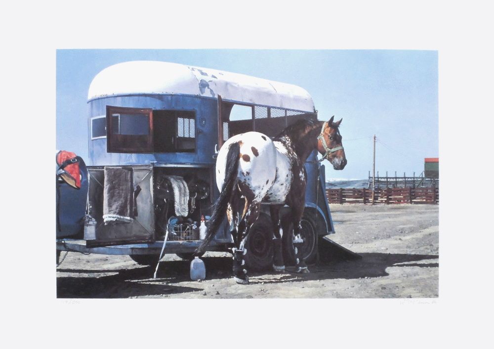 Horse and trailor