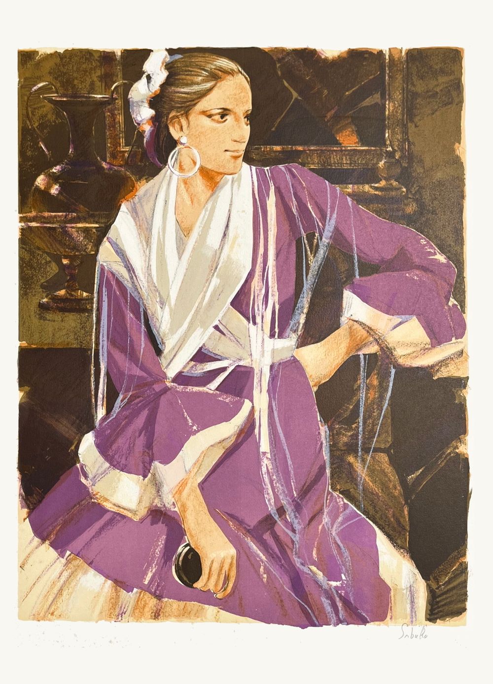 Danseuse dans sa loge II