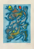 Composition fond bleu