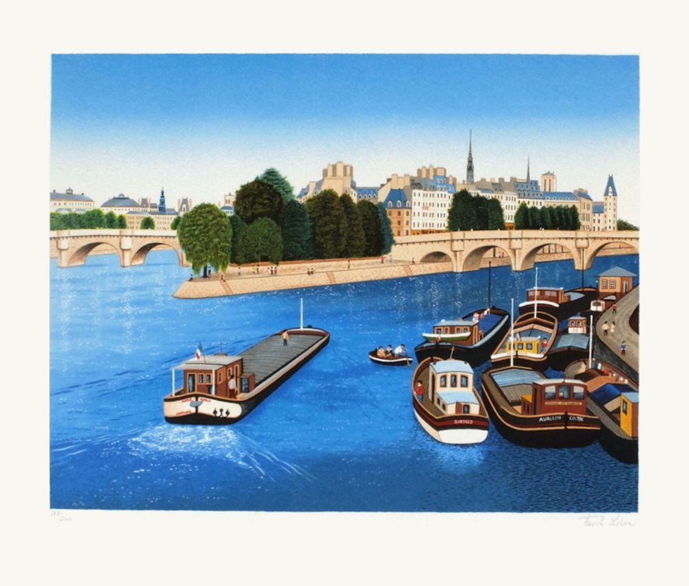 Paris - Péniches au Pont-Neuf