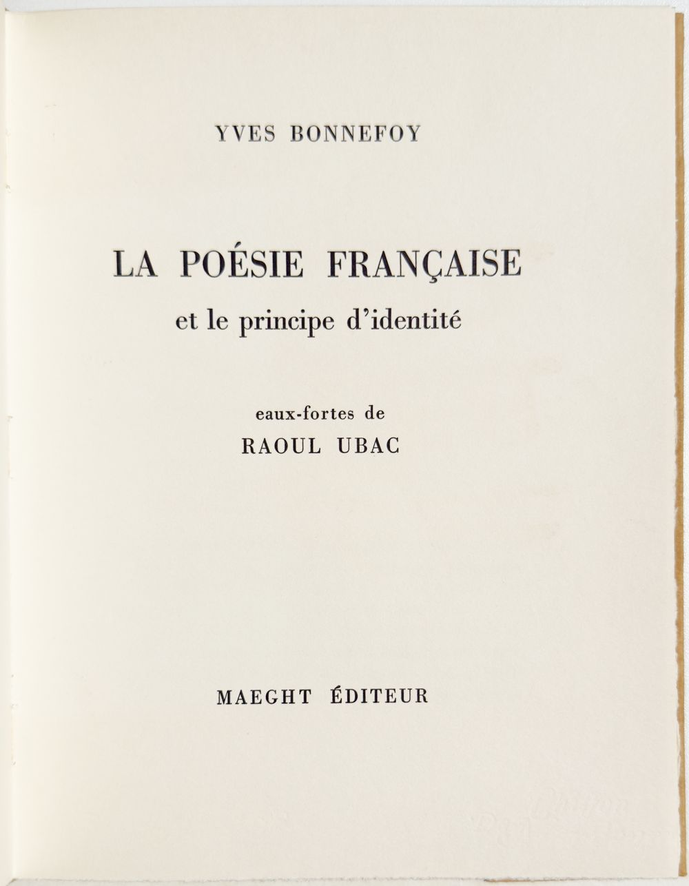 La Poésie française (2 etchings) — vue 2