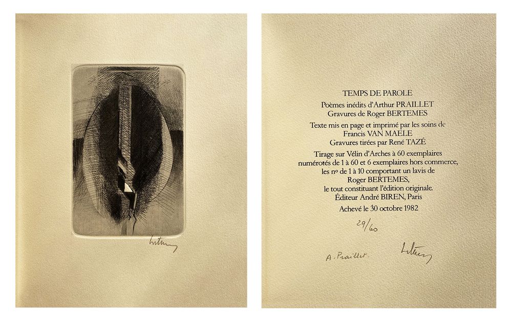 Temps de parole (4 gravures signées) — vue 3