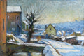 Paysage d'hiver - environs de Rouen