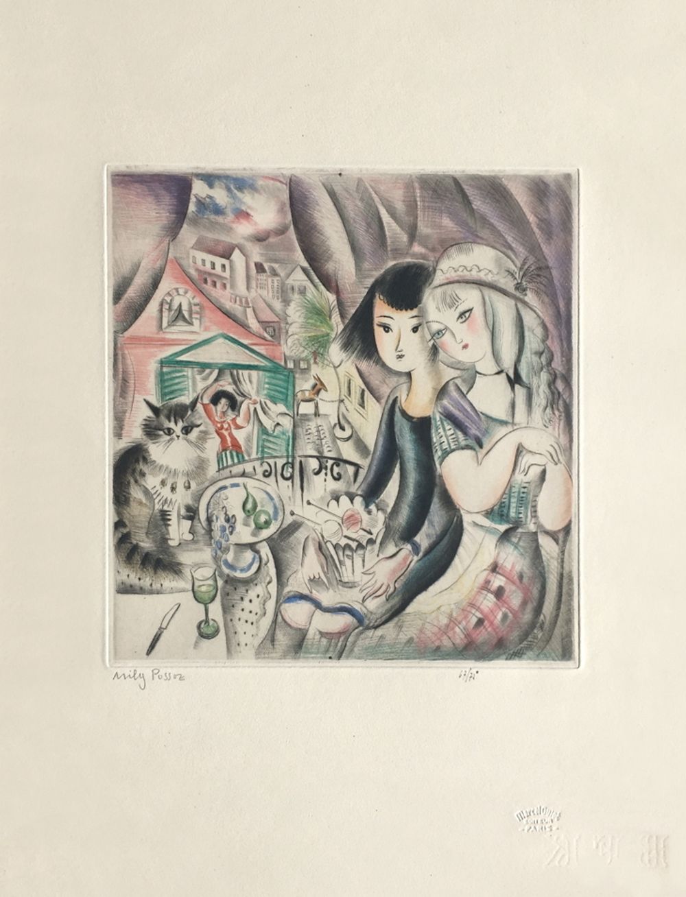 Jeunes filles à la fenêtre