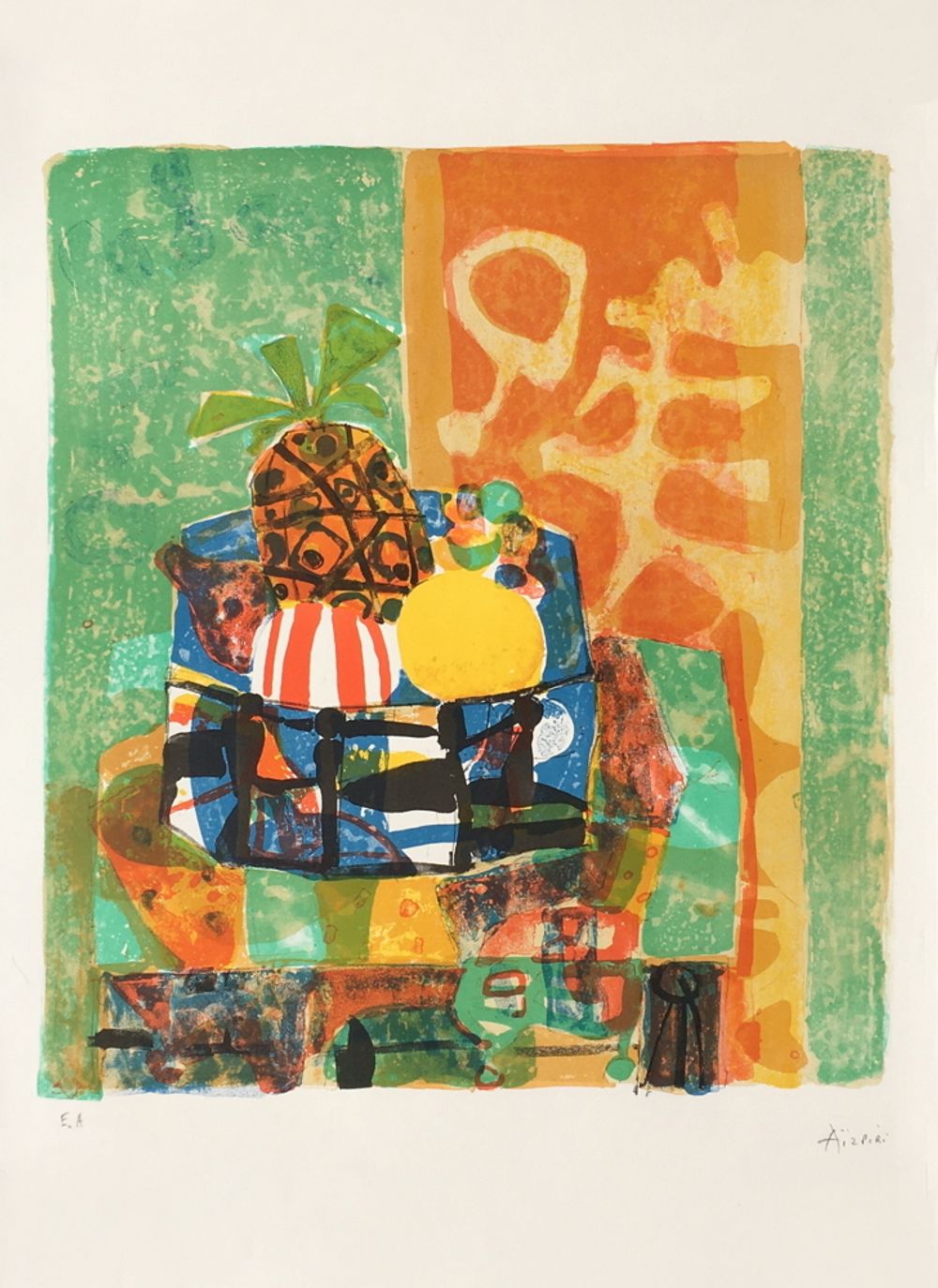 Nature morte à l'ananas