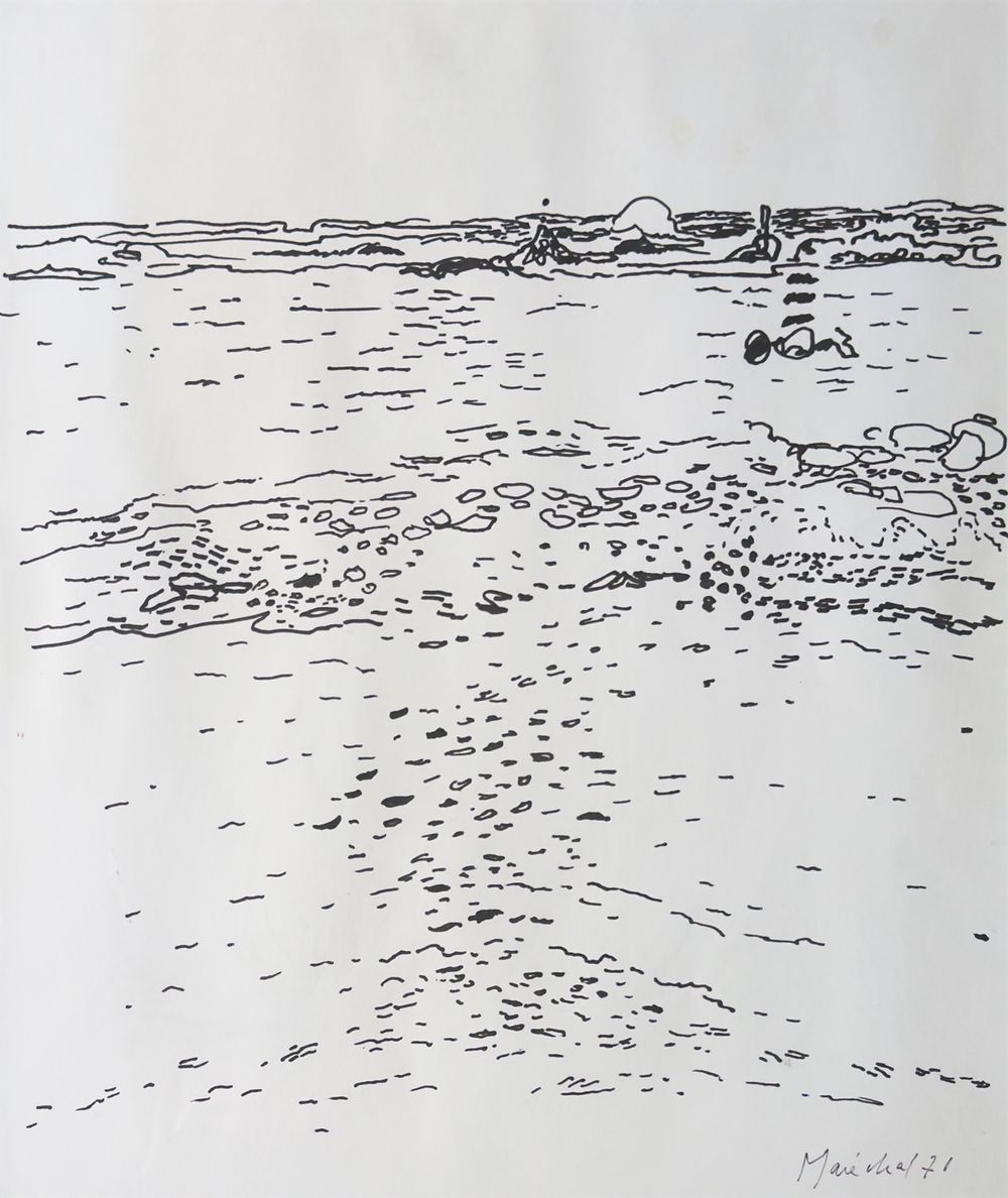 Marée basse en Bretagne
