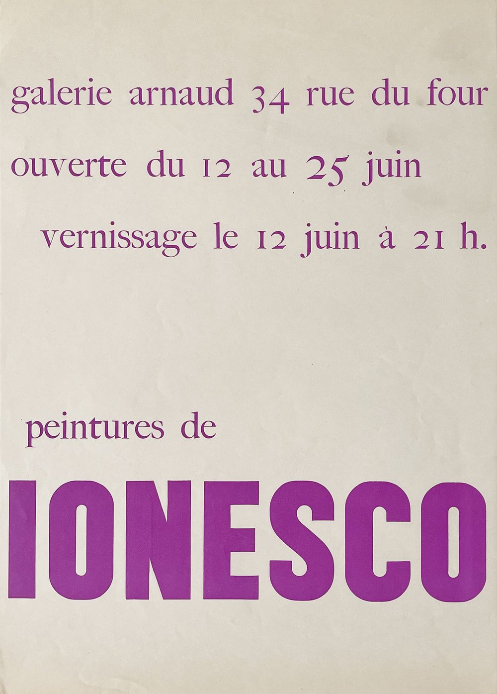 Expo 54 - Galerie Arnaud