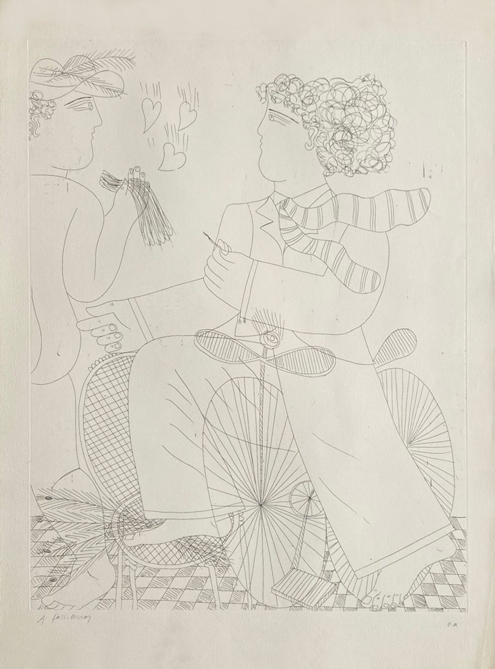 Cycliste amoureux