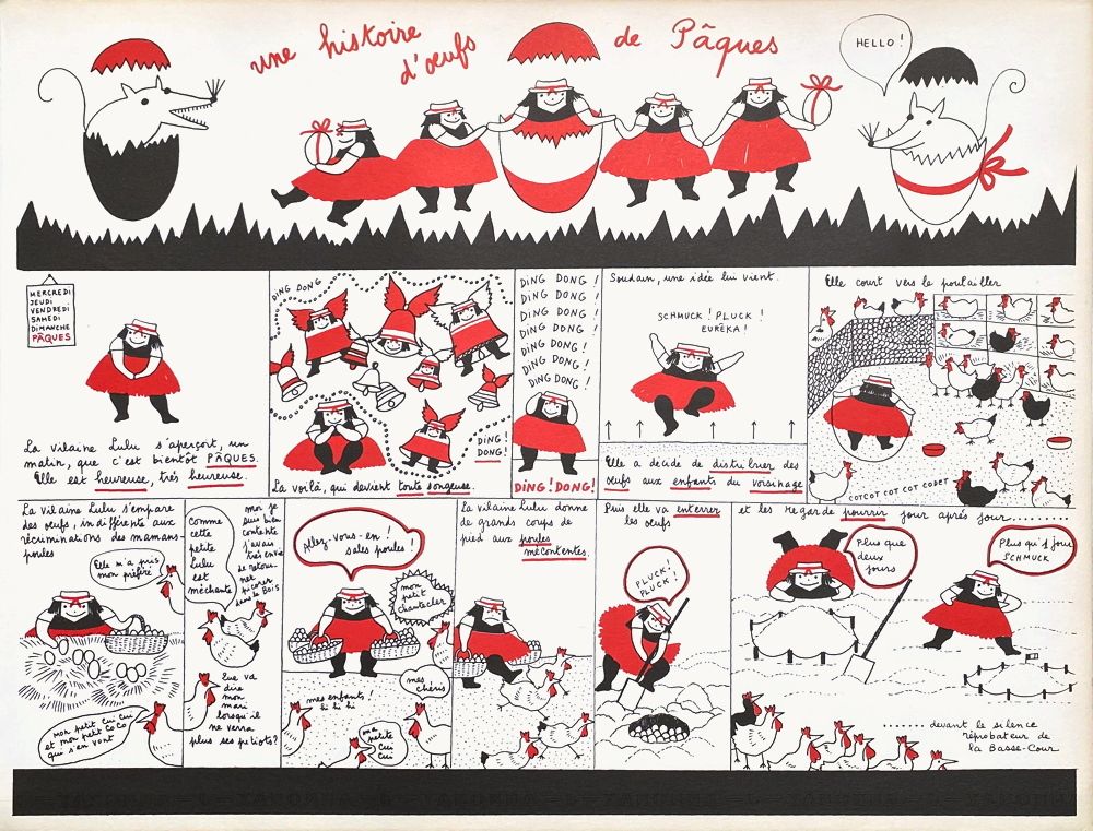 La Vilaine Lulu 36-37-38 - Histoire d'oeufs de Pâques( tryptique) — vue 2