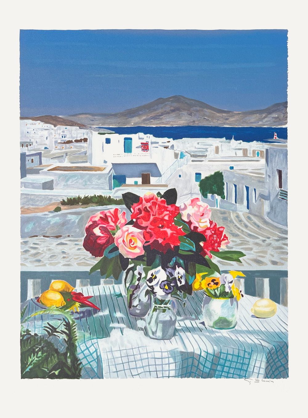 Le table fleurie