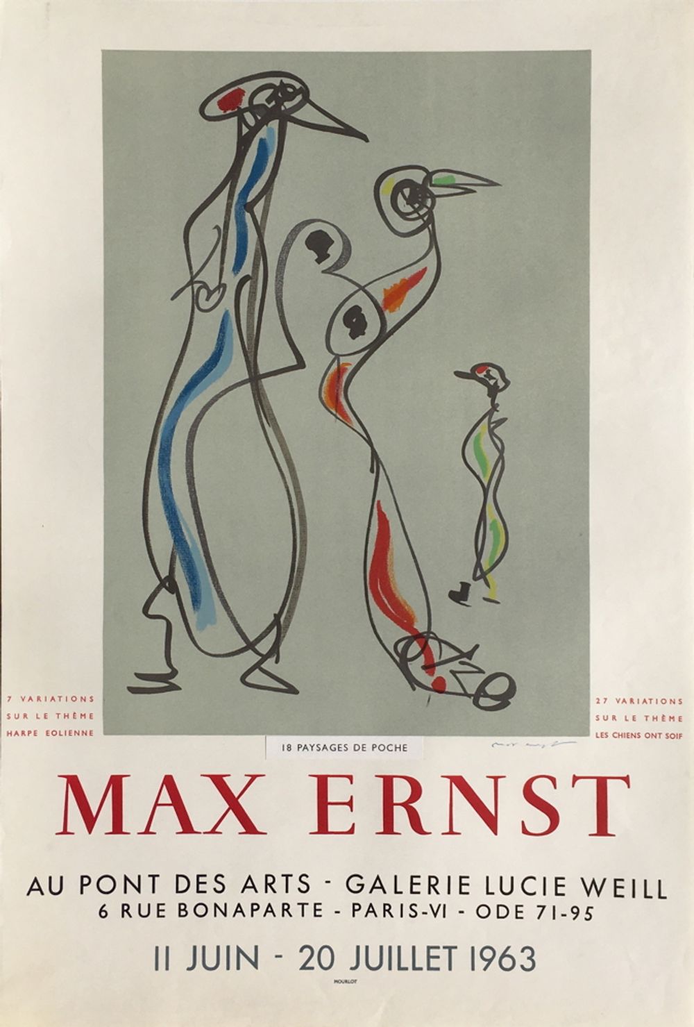 Expo 63 - Galerie Lucie Weill (signed)