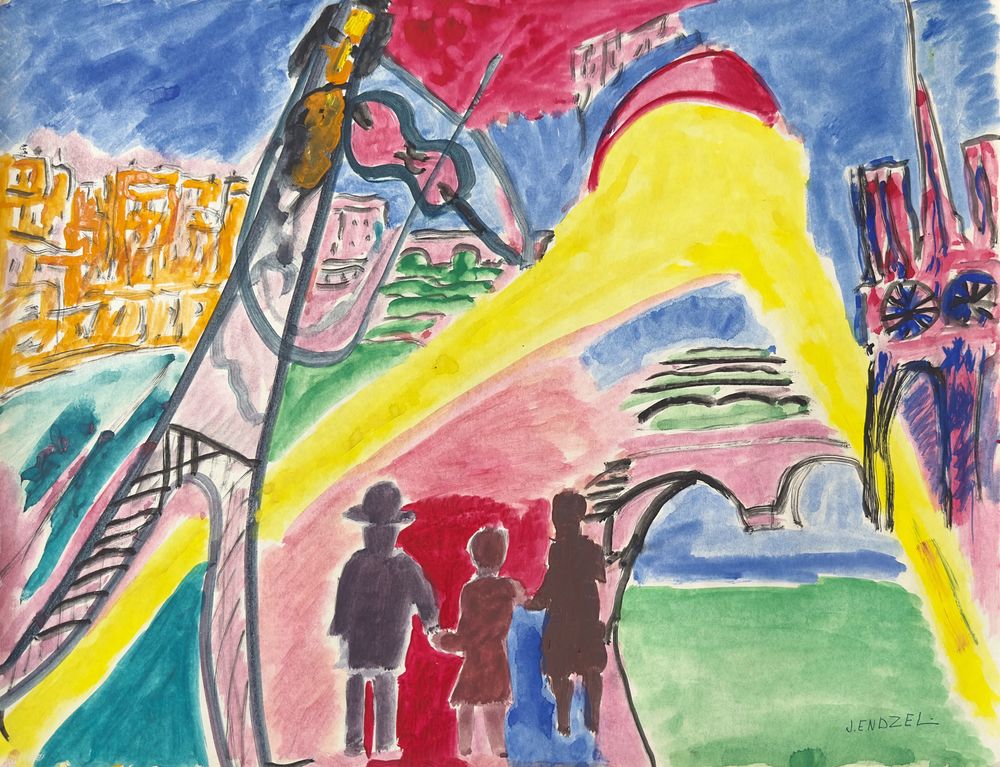 Le violoniste à la tour Eiffel