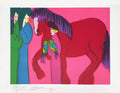 Cheval et perroquets