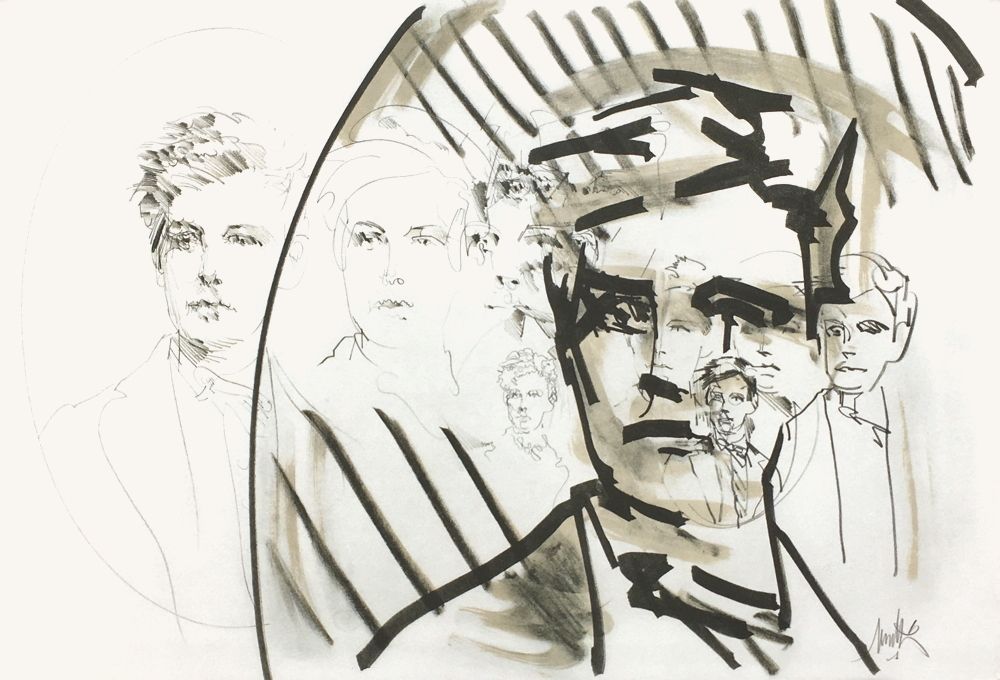 Rimbaud illuminations - Croquis de Rimbaud II