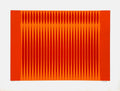 Composition cinétique orange et rouge