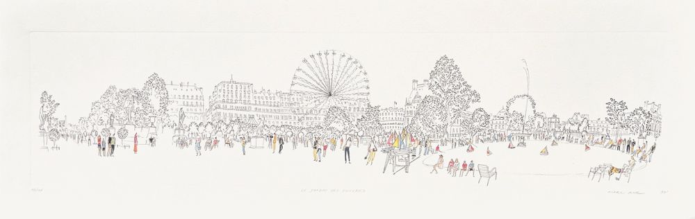 Le jardin des Tuileries à Paris