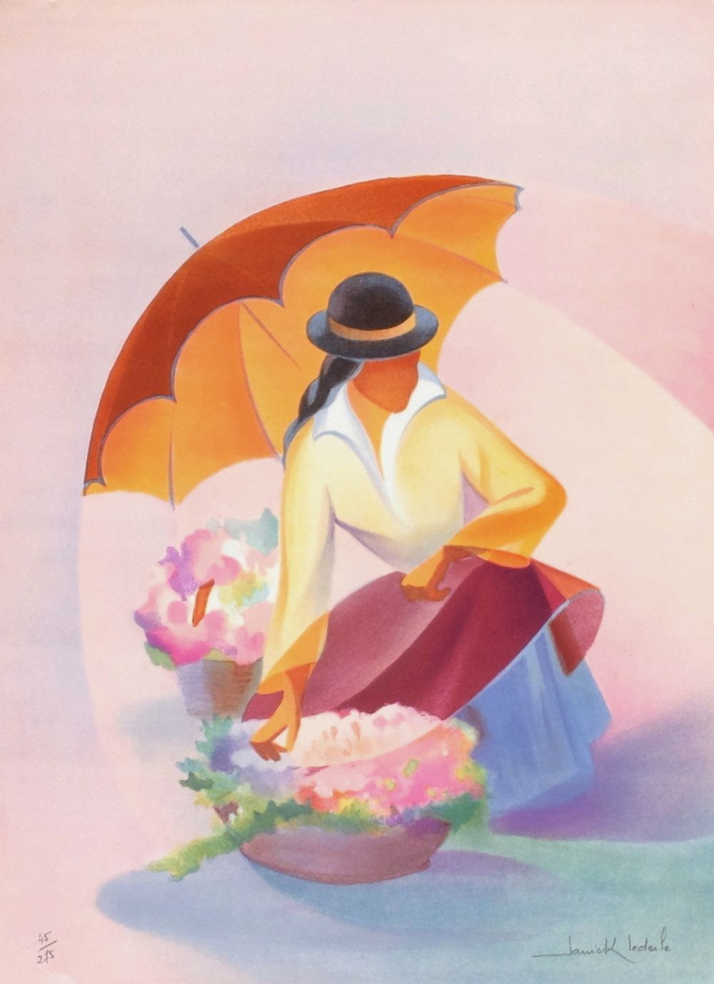 Pérou - Marchande de fleurs