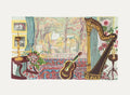 Intérieur à la harpe