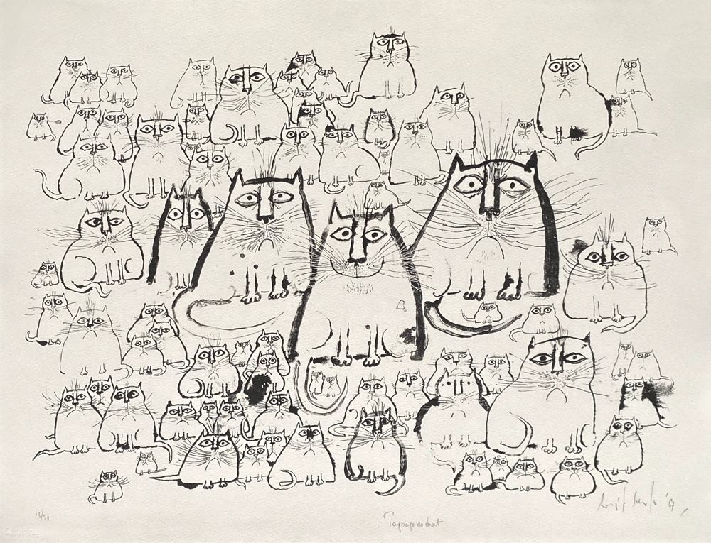 Paysage de chats