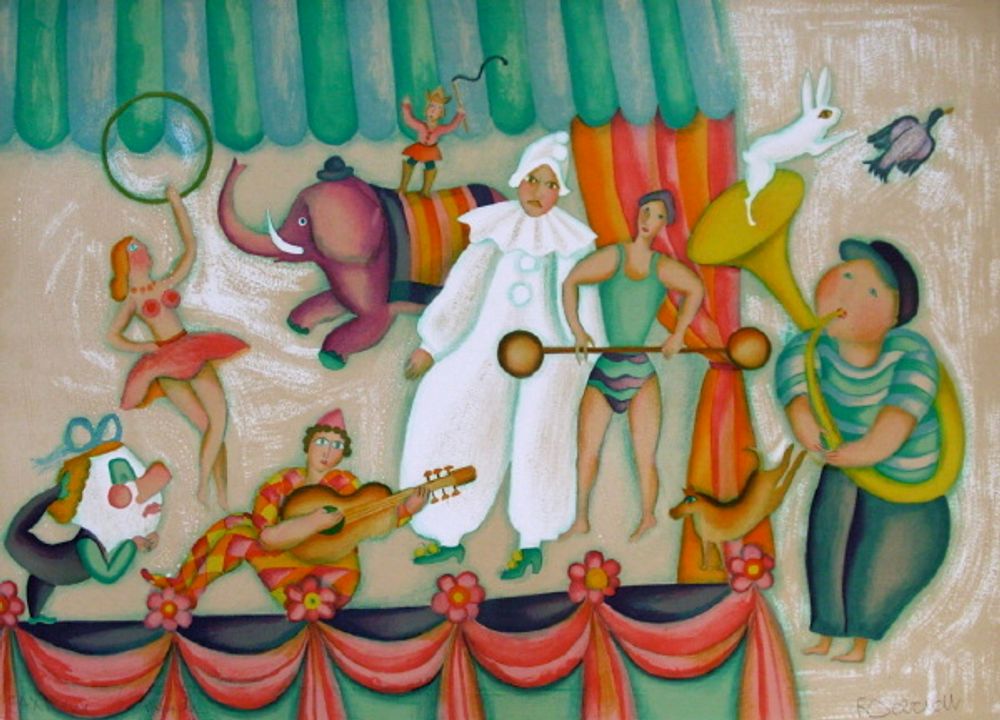 Au cirque - Pierrot