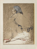 Femme au fichu bleu