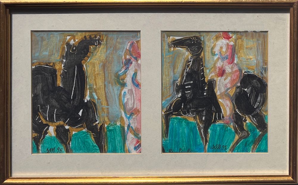 Chevaux et Jockeys I