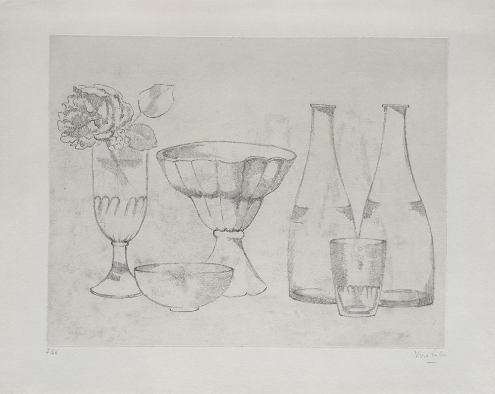 Nature morte aux deux bouteilles