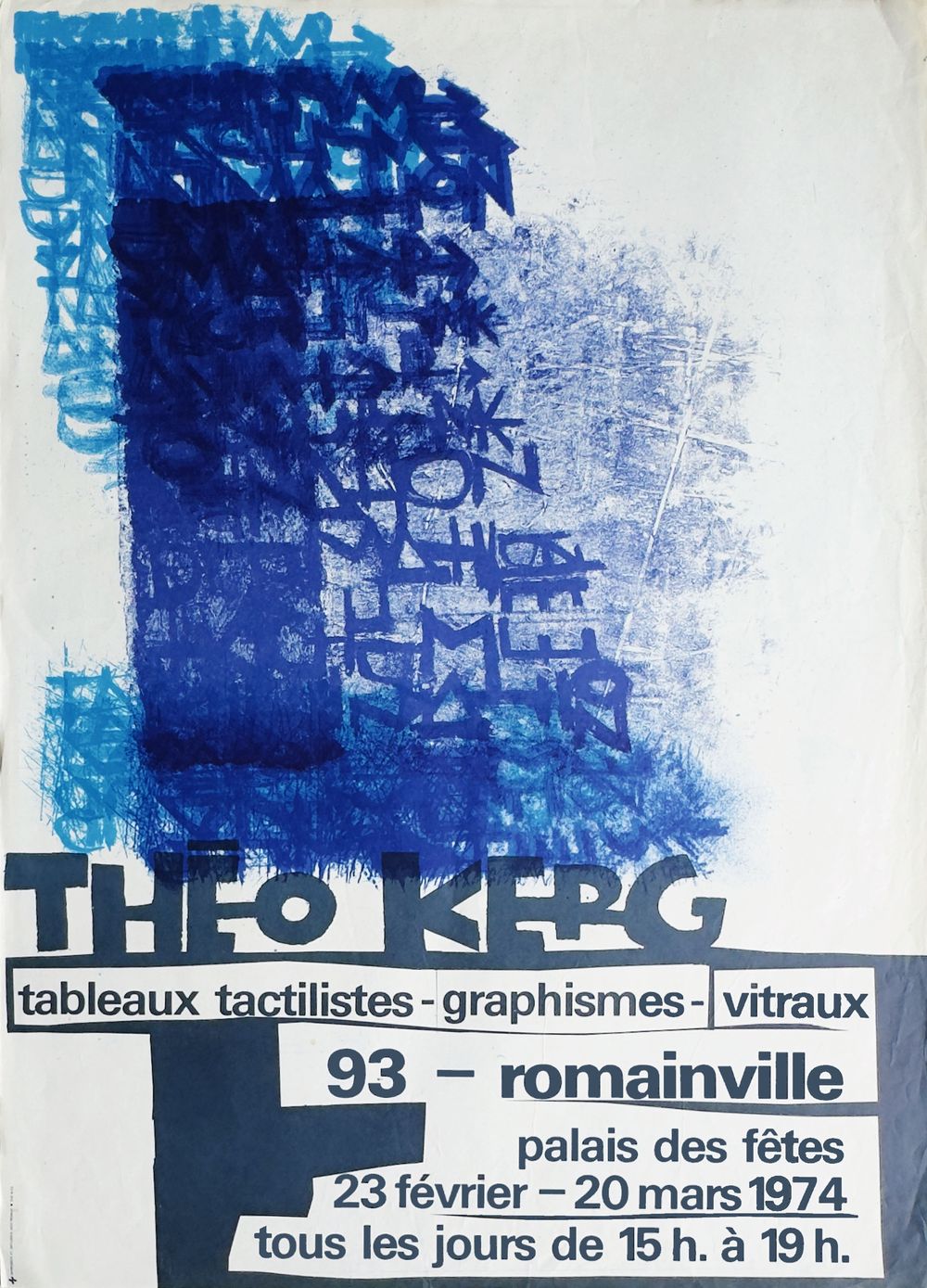 Expo 74 - palais des Fêtes - Romainville - Tableaux tactilistes