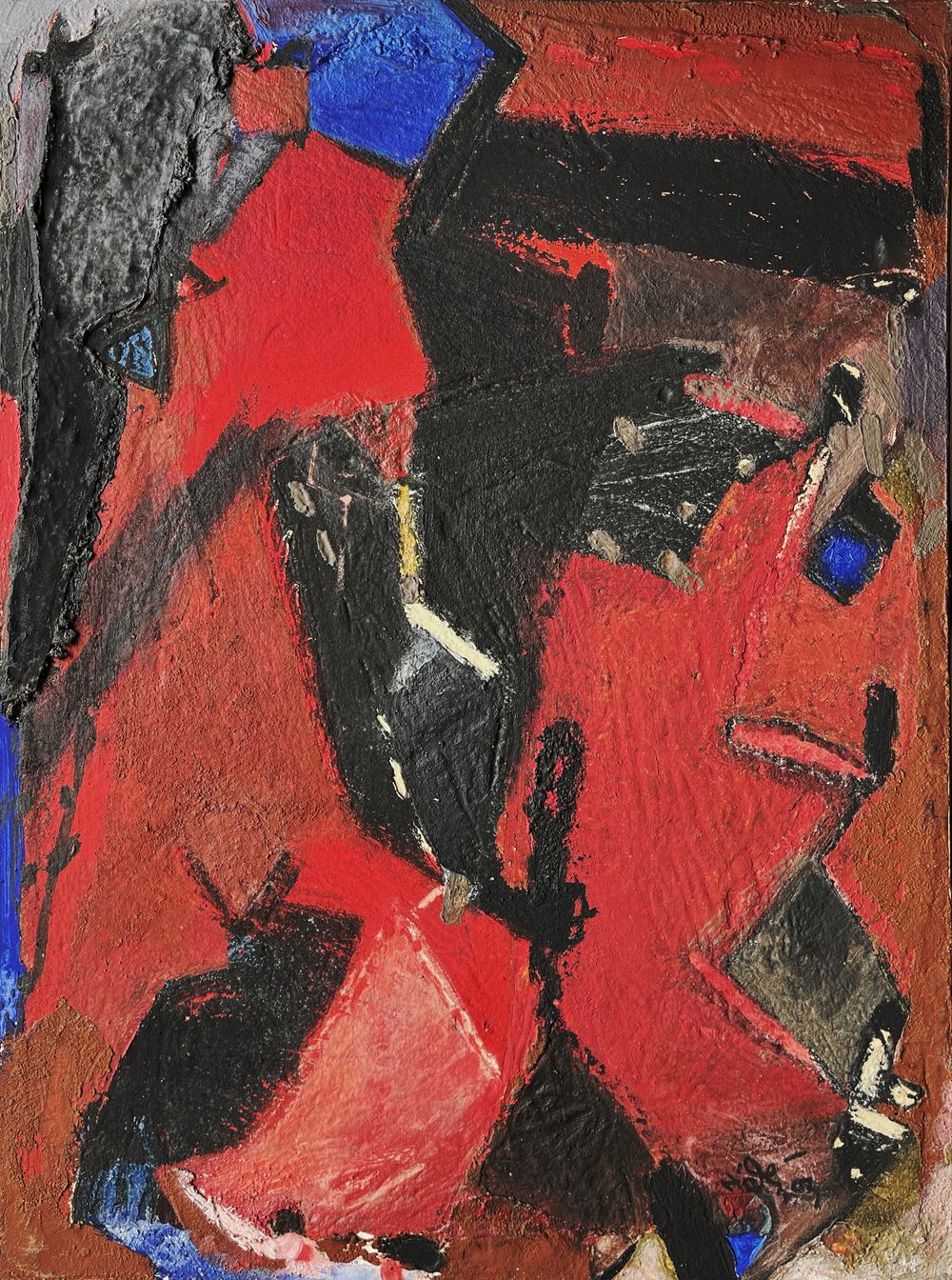 Situation sur ocre-rouge