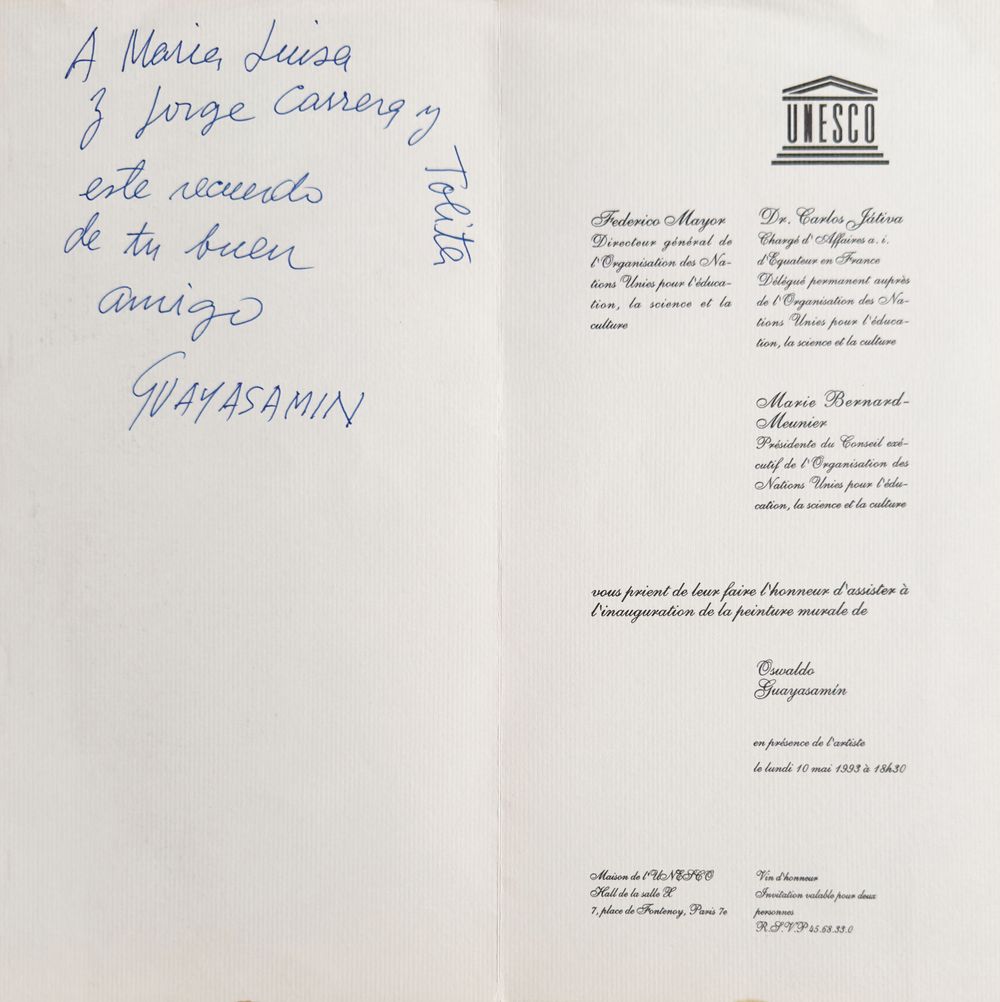 Invitation UNESCO — vue 2